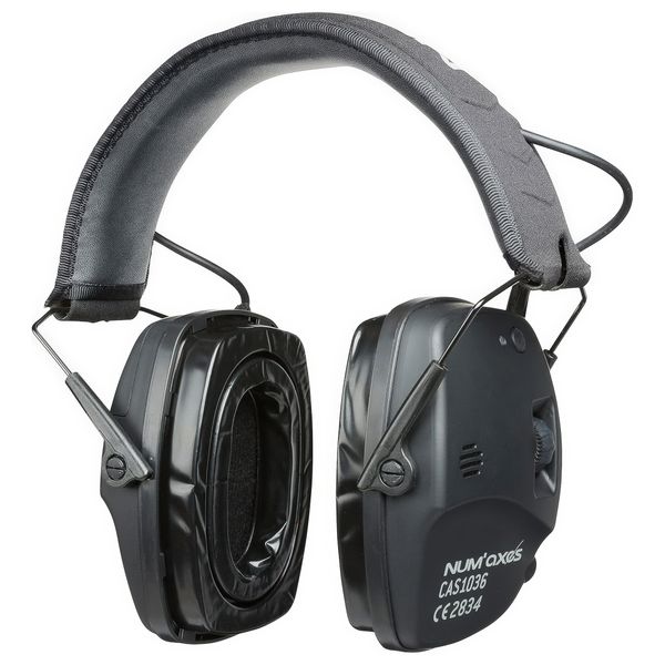 Num'axes CAS1036 Acoustic Electronic Bluetooth Black Earmuffs- NGCASELE006