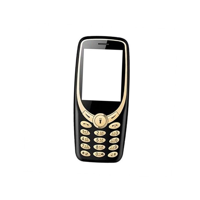 Micromax X1i Pop Single Sim Feature Phone - Black + Champagne