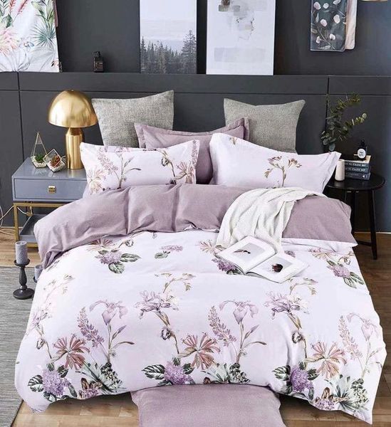 Soft Touch 6 Piece Duvet Cover Set - Purple (King)