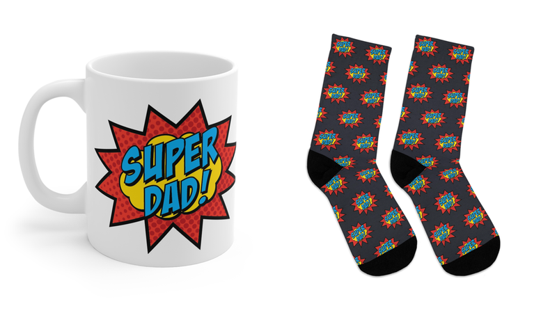 Super Dad 2 Mug &amp; Sock Combo Set