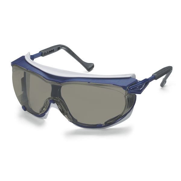 uvex skyguard NT grey safety eyewear blue frame