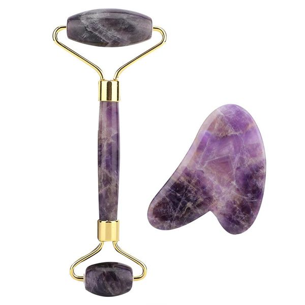 Amethyst Roller And Gua Sha Combo
