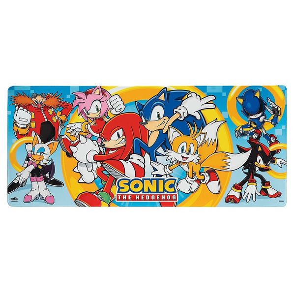 Sonic The Hedgehog - Desk Mat X-Large Anti-Slip Mouse Pad (80cm x 34.5cm)