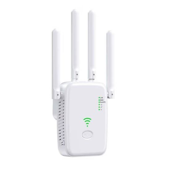 1200Mbps Wireless WiFi Range Extender Repeater-Q-L69 Router Extender white