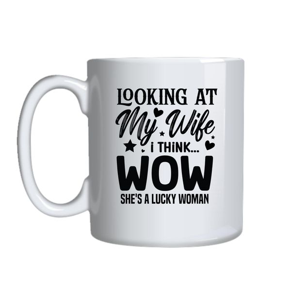 Wow Coffee Mugs Trendy Funny Marriage Lovers Graphic Cup Present 046