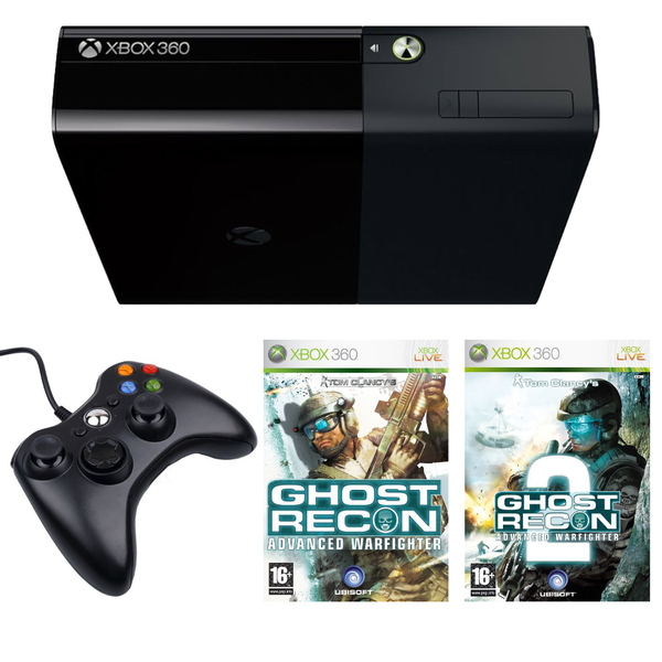 Xbox 360 E Console 4GB (Upgraded with 64GB Flash Drive) Ghost Recon Bundle
