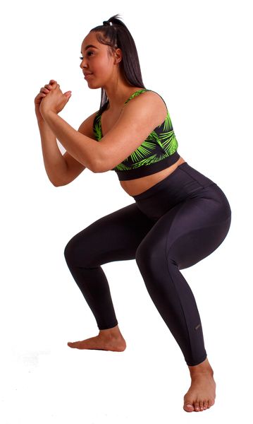 Llyla High Waist, Italian Black, Leggings / Yoga Pants (With A Pocket)