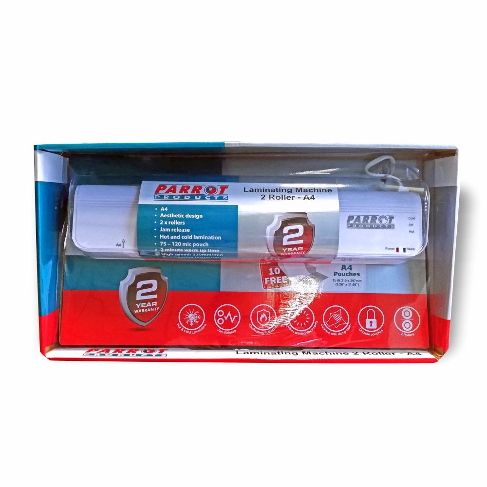 Parrot Products A4 Laminator (2 Roller 320MM/Min Retail) Shop