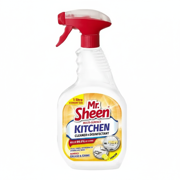 Mr Sheen Kitchen Cleaner &amp; Disinfectant 1L - Wild Orchid Scent