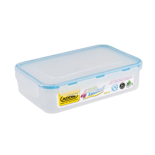 Addis - 4 Side Locked Rectangular Saver - 800ml - Blue