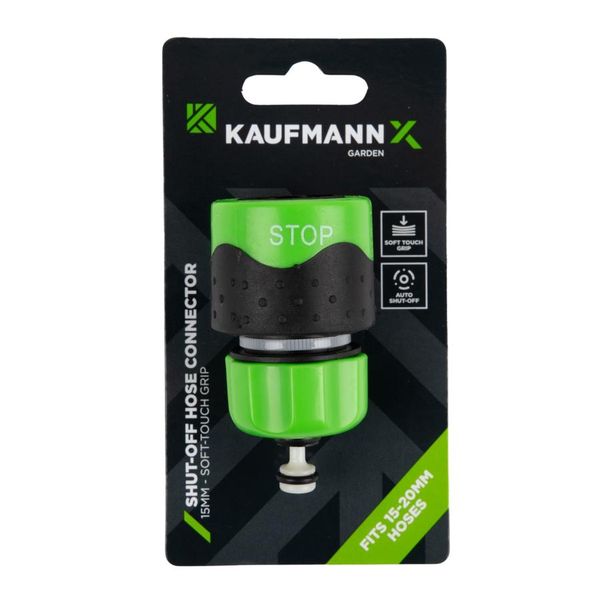 Kaufmann X Soft Touch 15mm Connector Hose Shut Off - 2 Pack