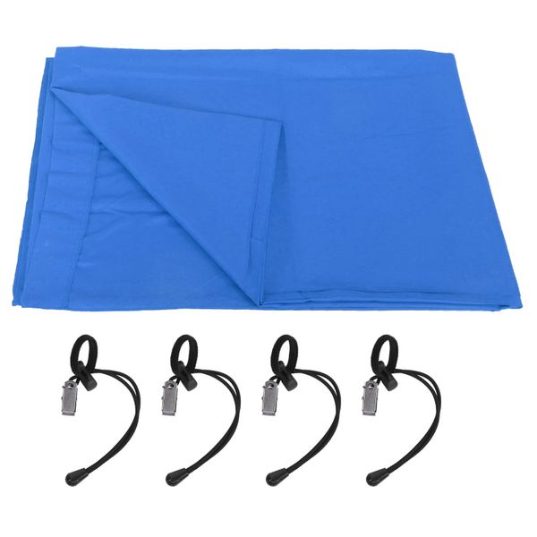 2.97x1.97m Collapsible Blue Photo Backdrop
