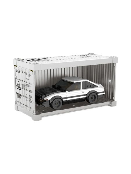 1:32 Toyota AE86 Trueno Building Block Car with Container