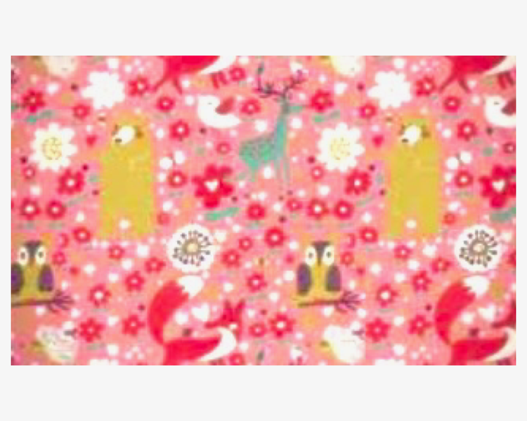 Large Mouse Pads 39 x 29 cm - Pink Tiny Flowers &amp; Animals