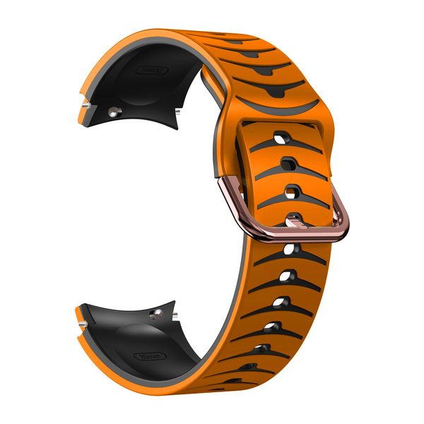 Arrow Strap Compatible with Samsung Galaxy Watch 4/5/6/7 - Orange/Black
