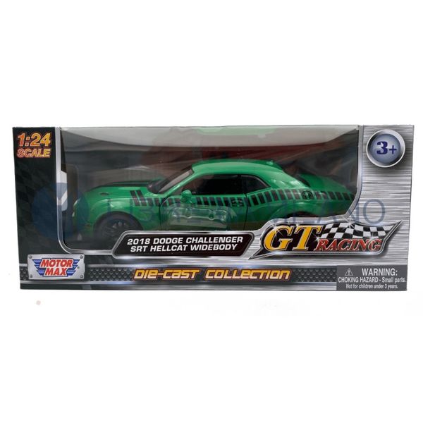 Motormax -1/24 -2018 Dodge Challenger SRT Hellcat Widebody Green