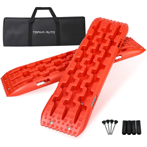 TopikaAuto - 2PC Off-Road Traction Boards for Sand&amp;Mud Recovery, 3.5T Load