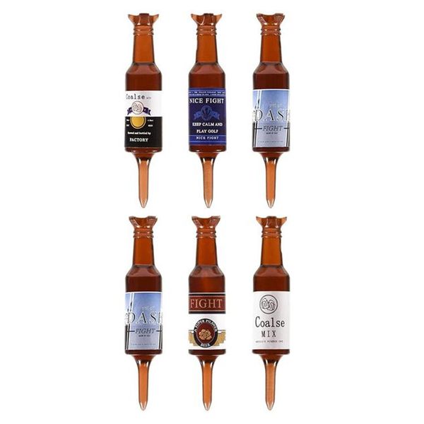 Mini Plastic Funny Golf Tee Golf Gifts - 3.55" Tall - Pack of 6