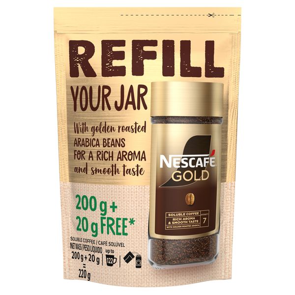 NESCAFÉ GOLD Instant Coffee Refill Pack 220g