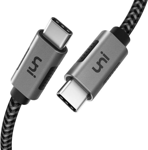uni USB C to USB C Cable, USB 3.1, 4K Video with 60W PD Fast Charging - 2m