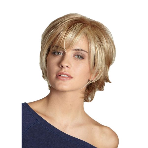 Trendy Voluminous Blonde Wig for Women - Loose Curly Synthetic Hairpiece