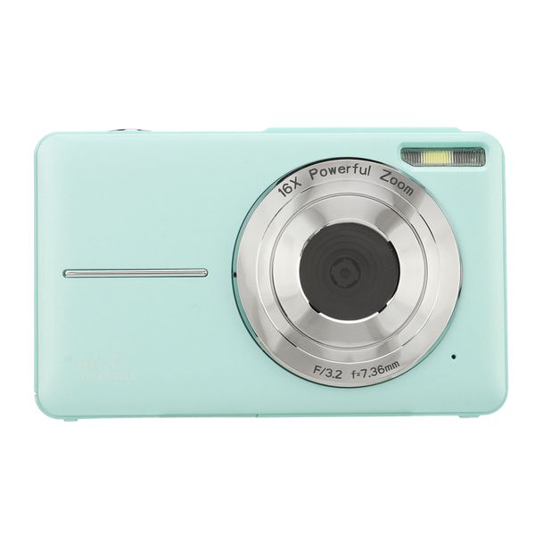44MP Digital Cam, 1080P, 16X Zoom, AF, 2.5" IPS, Anti-Shake, UK Plug, Green