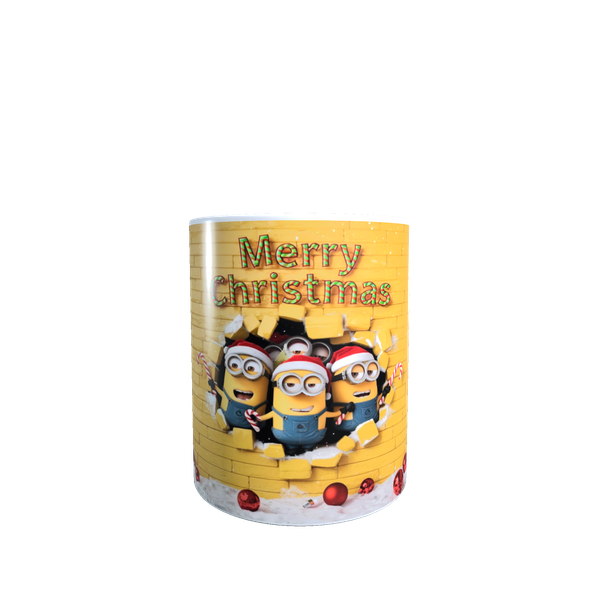 Minions 3D Christmas Ceramic Mug - Fun Festive Gift for Kids and Fans