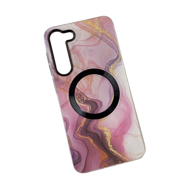 MagSafe Water Colour Case For Samsung Galaxy S23 Plus/S23 Ultra - Pink/Yellow