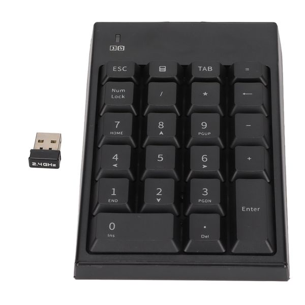Number Pad Laptop 22 Key Wireless Black
