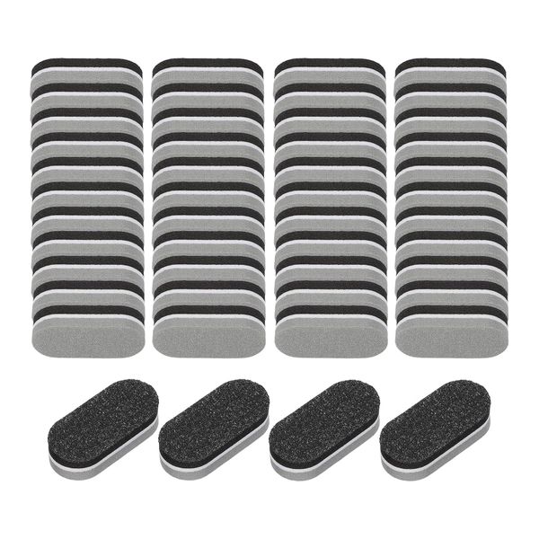 50Pcs Mini Sponge Nail File - Double-Sided Washable Nail Buffer