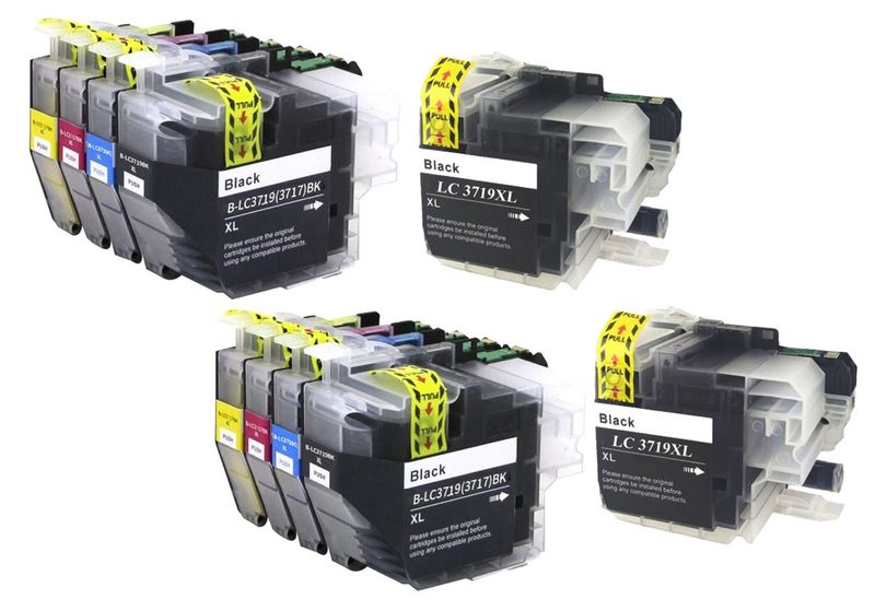 Brother LC3719XL / LC-3719 Twin Multipack + 2 x Extra Black - Compatible