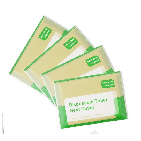 Flushable TravelDisposable Paper Toilet Seat Cover - 4 Packs