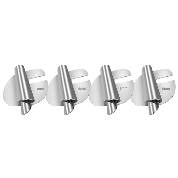 5PC Magnetic Seam Guide Sewing Rolled Hem Presser Foot Set,3/4/5/6mm