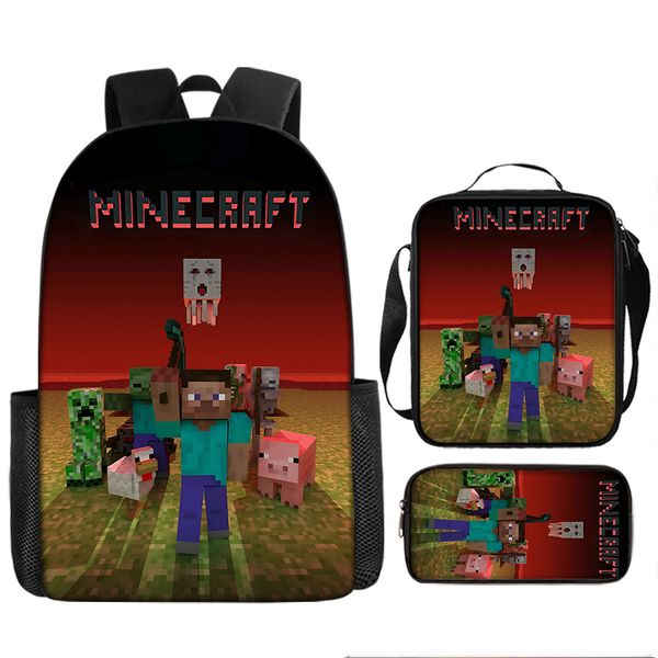 Lunch Box &amp; Pencil Case Minecraft image
