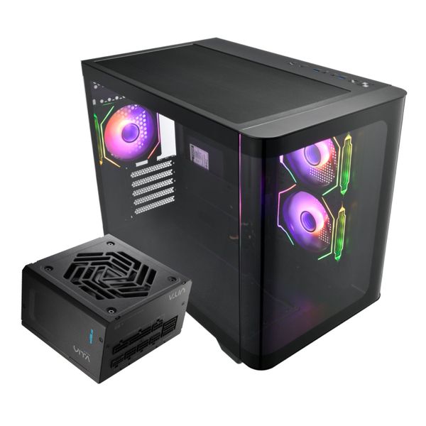 FSP M-ATX ARGB Gaming S380 Chassis and VITA GM 750W Power Supply Bundle