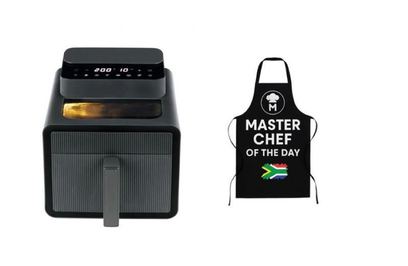 R.H High Quality 1600W 7Litre Glass View Air Fryer with Master Apron