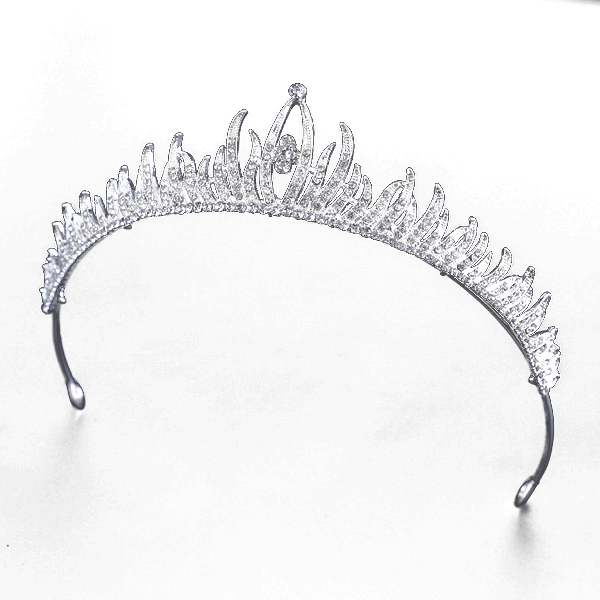 Wedding Rhinestone Crown Tiara Wedding Jewelry Luxury Silver Princess Crown