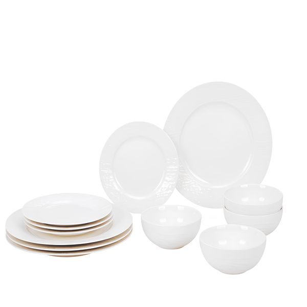 12 Piece Ceramic with Stone Pattern Design Dinner Set (134c20-1519368)