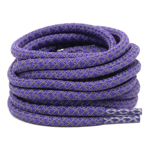 PG's Round Shoelaces Reflective Sports Shoe Laces 140cm Purple