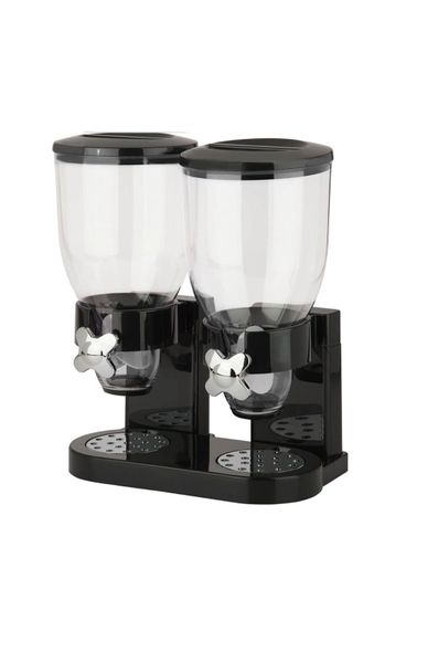 Dream World Double Barrel Cereal Dispenser with Portion Control - Red