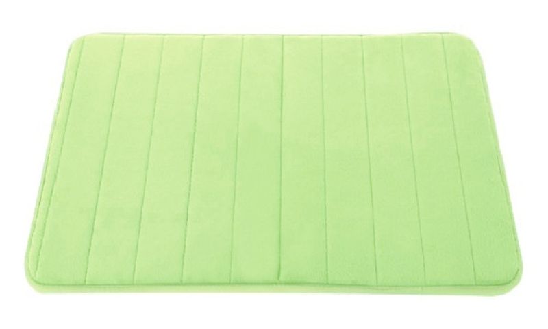 Green Non-Slip Memory Foam Bath &amp; Shower Mat: Luxury Soft &amp; Absorbent Mat