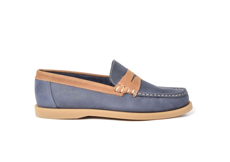 Blake Navy and Dark Brown Slip On