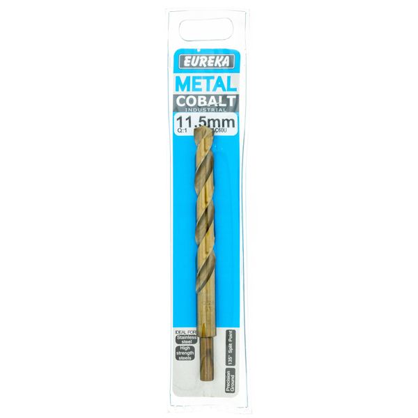 EUREKA DRILL BITS Cobalt 11.5mm Q:1 for Metal 4AC60U