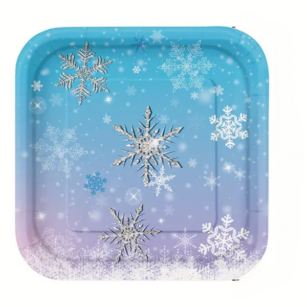 Frozen Square Paper Plates 10s - 24x24cm