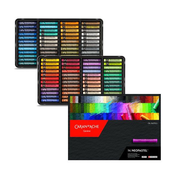 Caran D'Ache Neopastel oil pastels, 96 pastel set