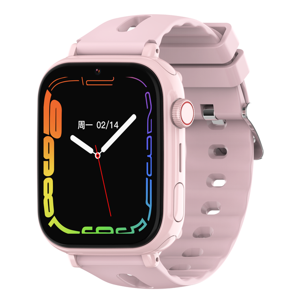 4G Smart Watch for Kids, Kis Watch GPS Tracking-Call Voice Video Chat- Pink