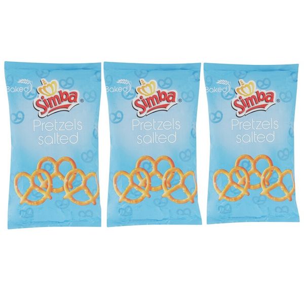 Simba Pretzels Salted - 3 x 200g