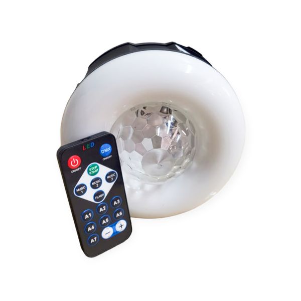 Solar Powered RGB Remote Controlled Camping Party Light With Hook