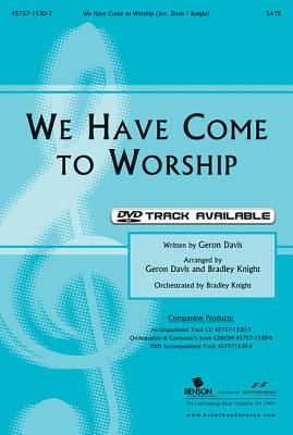 We Have Come to Worship DVD Split Track