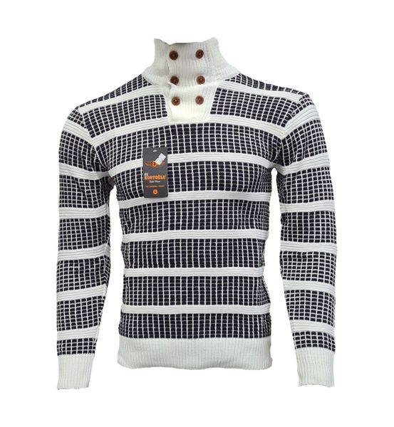 KURTOGLU - Knitwear Acrylic Men's Jersey - Black/White